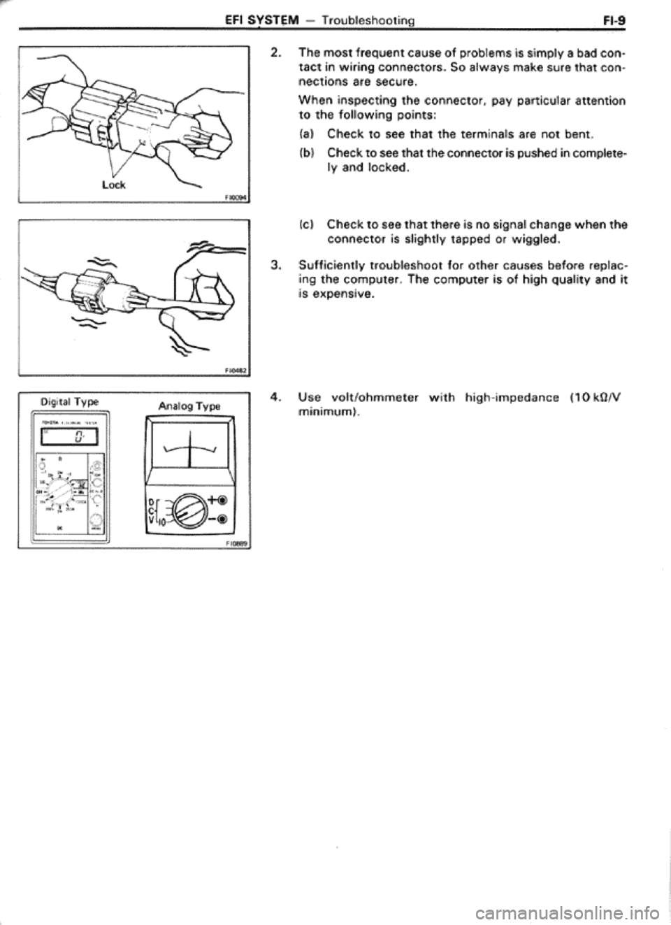 TOYOTA CELICA 1986  Service Repair Manual 