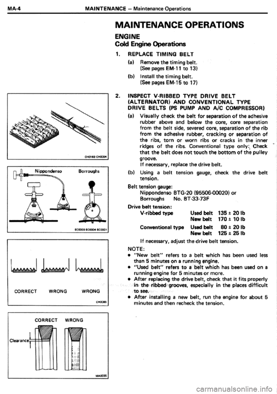 TOYOTA CELICA 1986  Service Repair Manual 