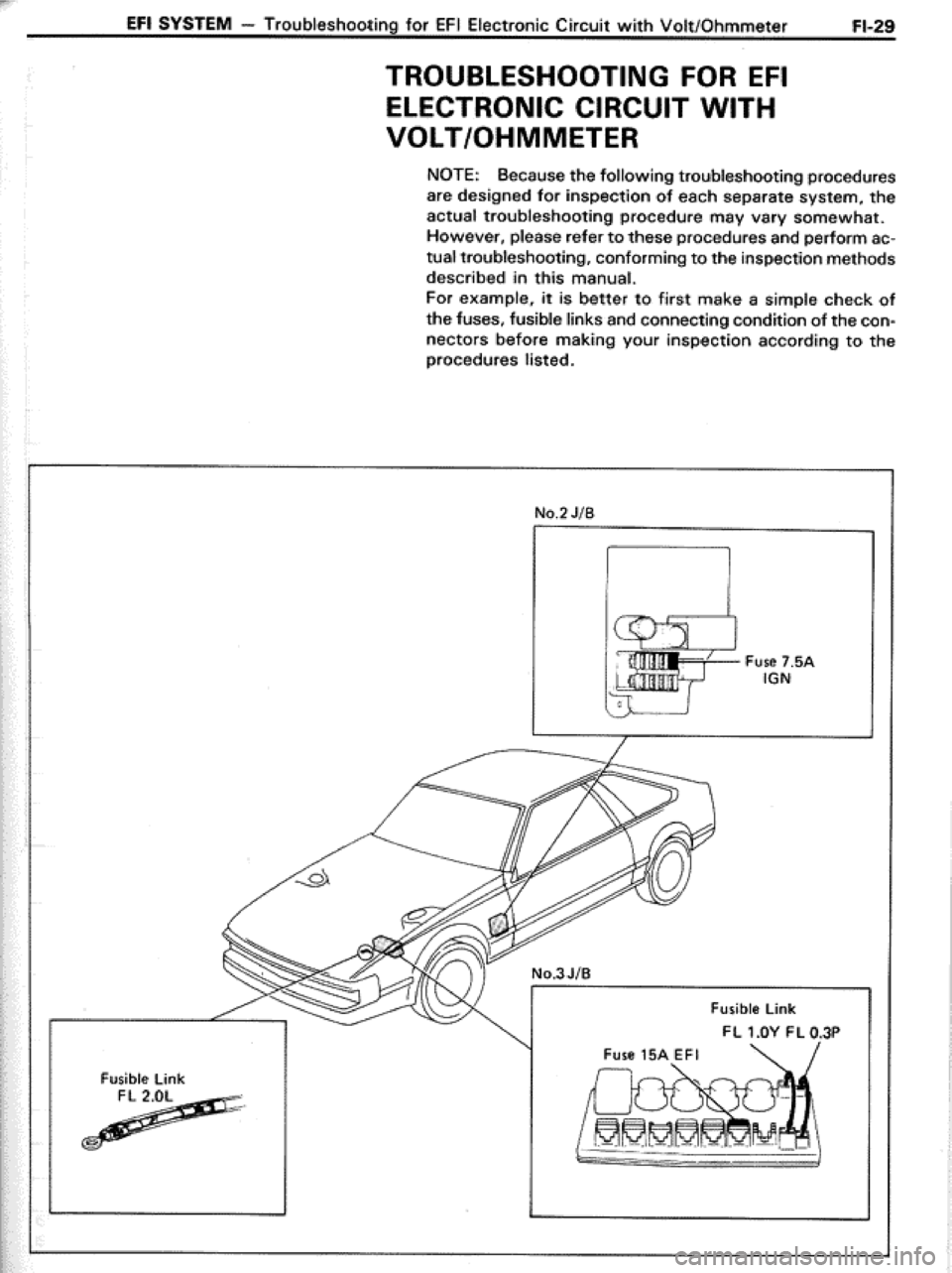 TOYOTA CELICA 1986  Service Repair Manual 
