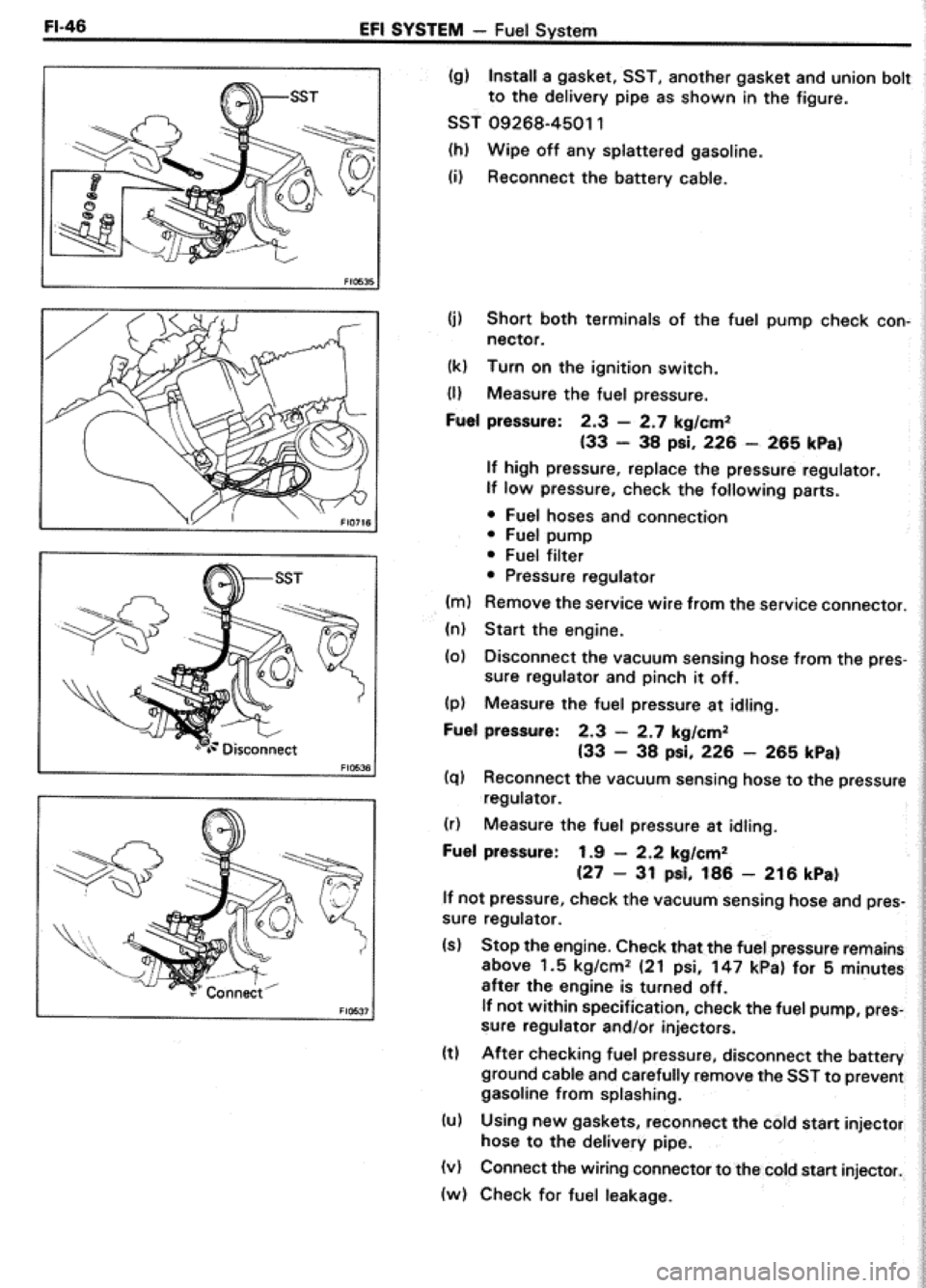 TOYOTA CELICA 1986  Service Repair Manual 