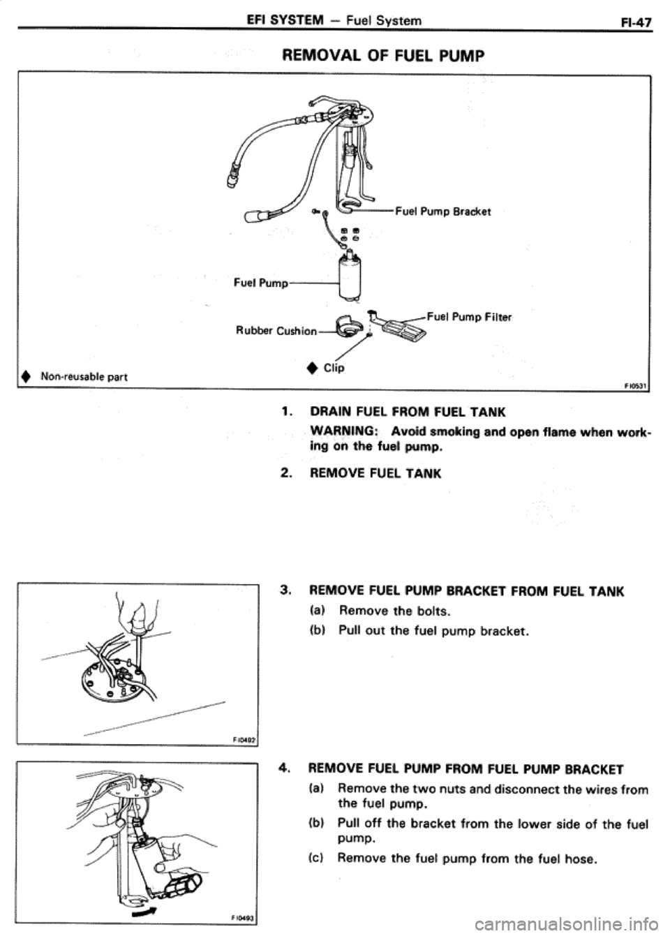 TOYOTA CELICA 1986  Service Repair Manual 