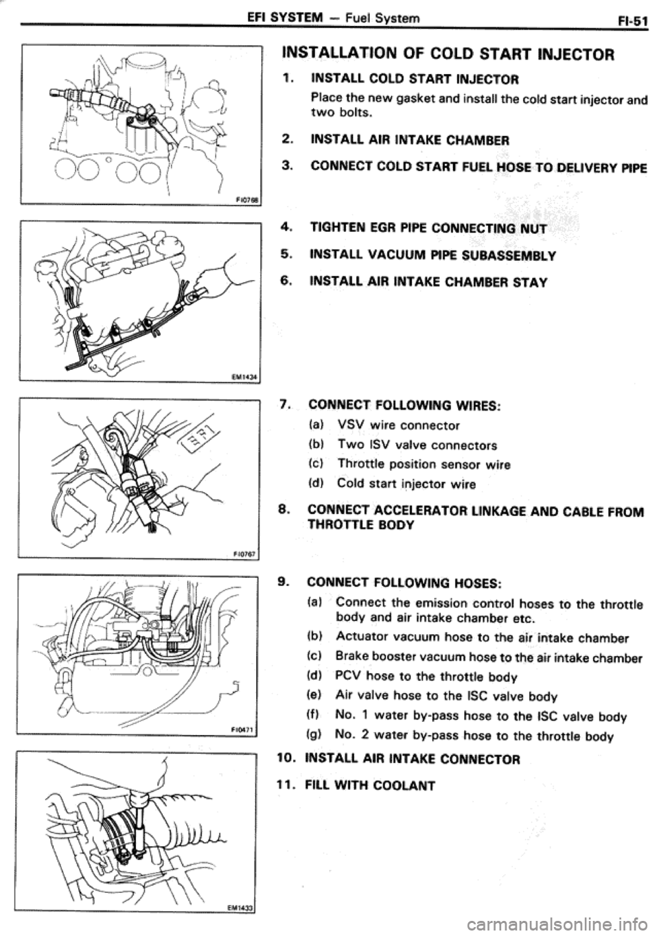 TOYOTA CELICA 1986  Service Repair Manual 