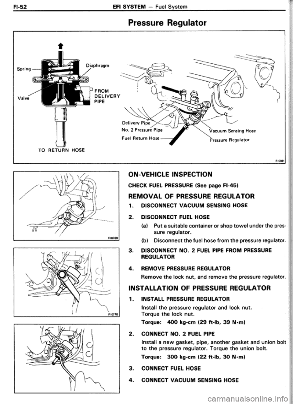 TOYOTA CELICA 1986  Service Repair Manual 