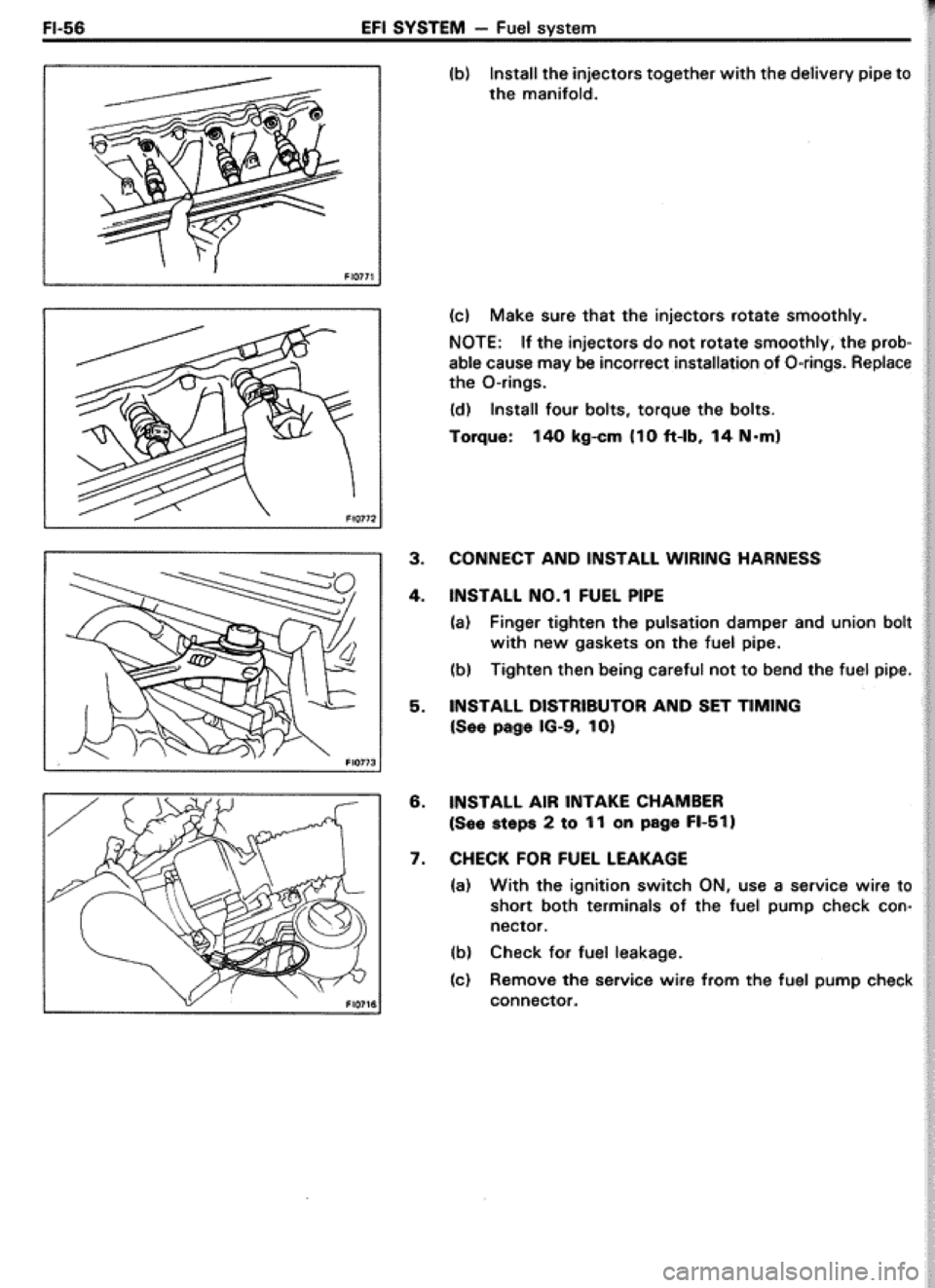 TOYOTA CELICA 1986  Service Repair Manual 