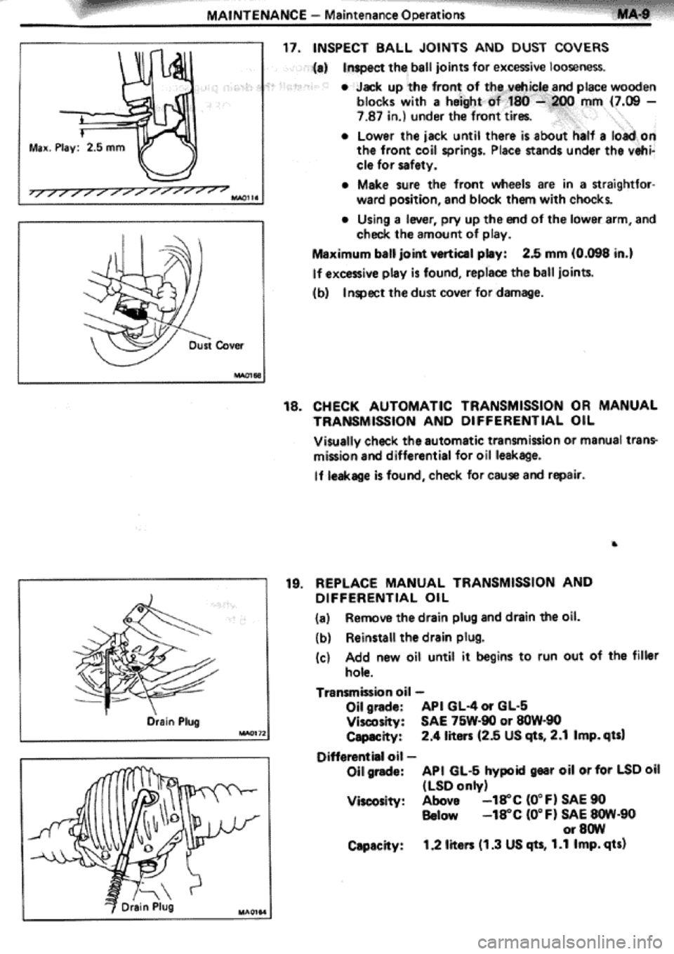 TOYOTA CELICA 1986  Service Repair Manual 