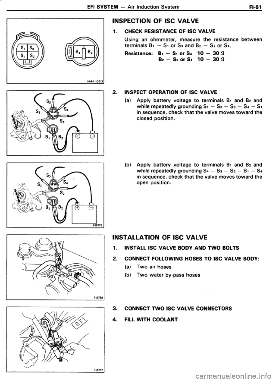 TOYOTA CELICA 1986  Service Repair Manual 