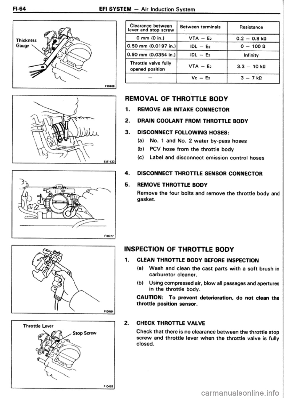 TOYOTA CELICA 1986  Service Repair Manual 