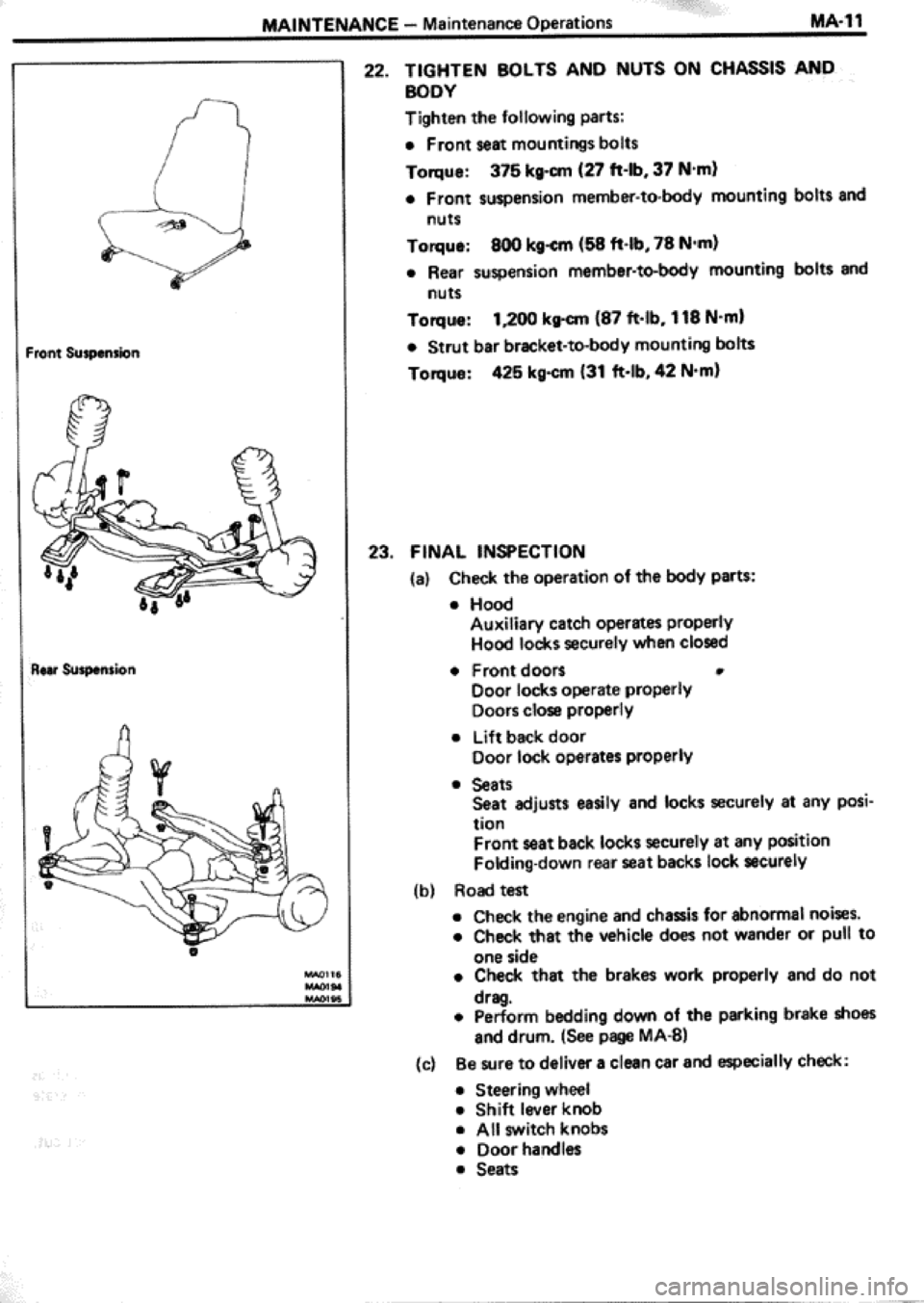 TOYOTA CELICA 1986  Service Repair Manual 