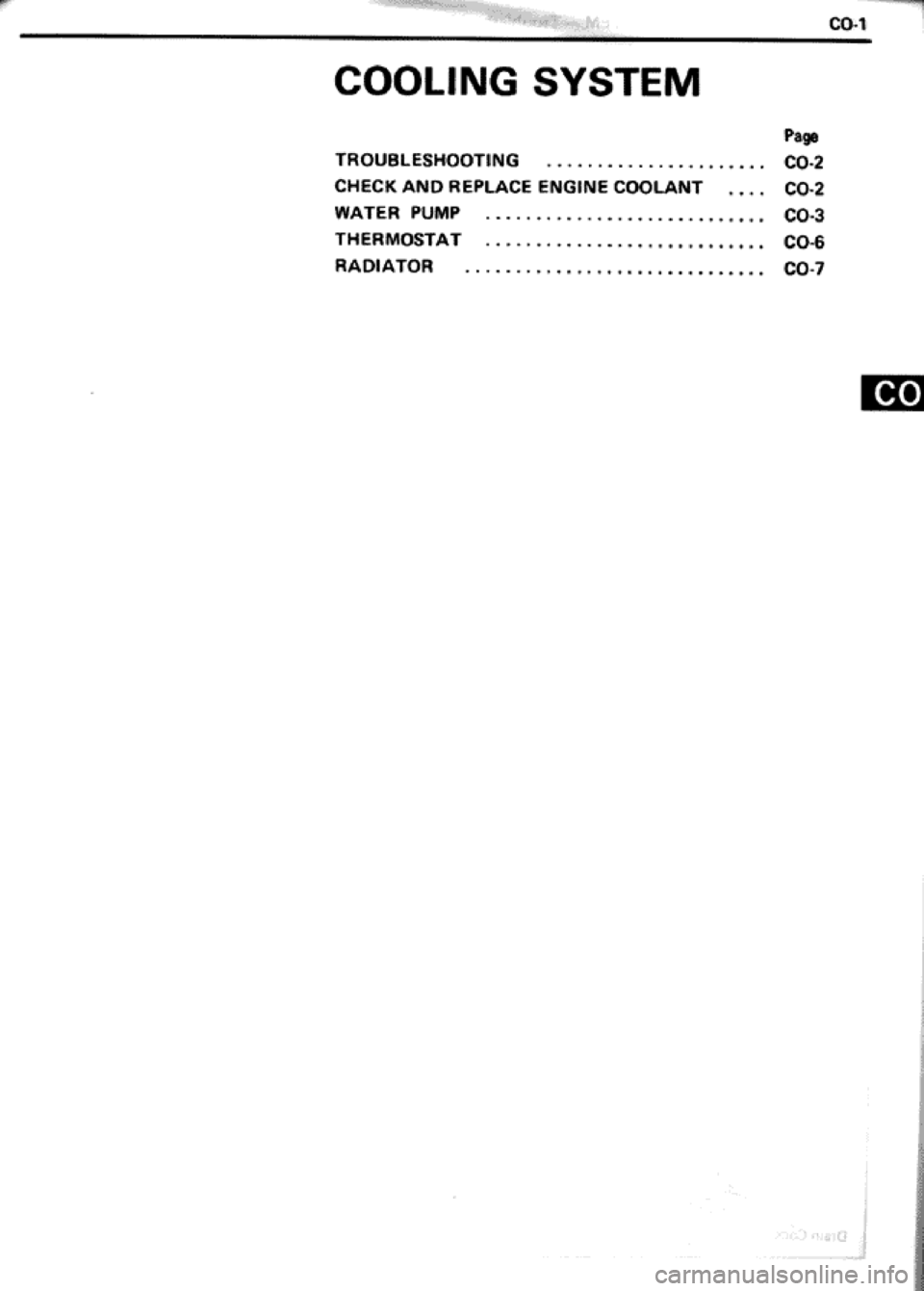 TOYOTA CELICA 1986  Service Repair Manual 