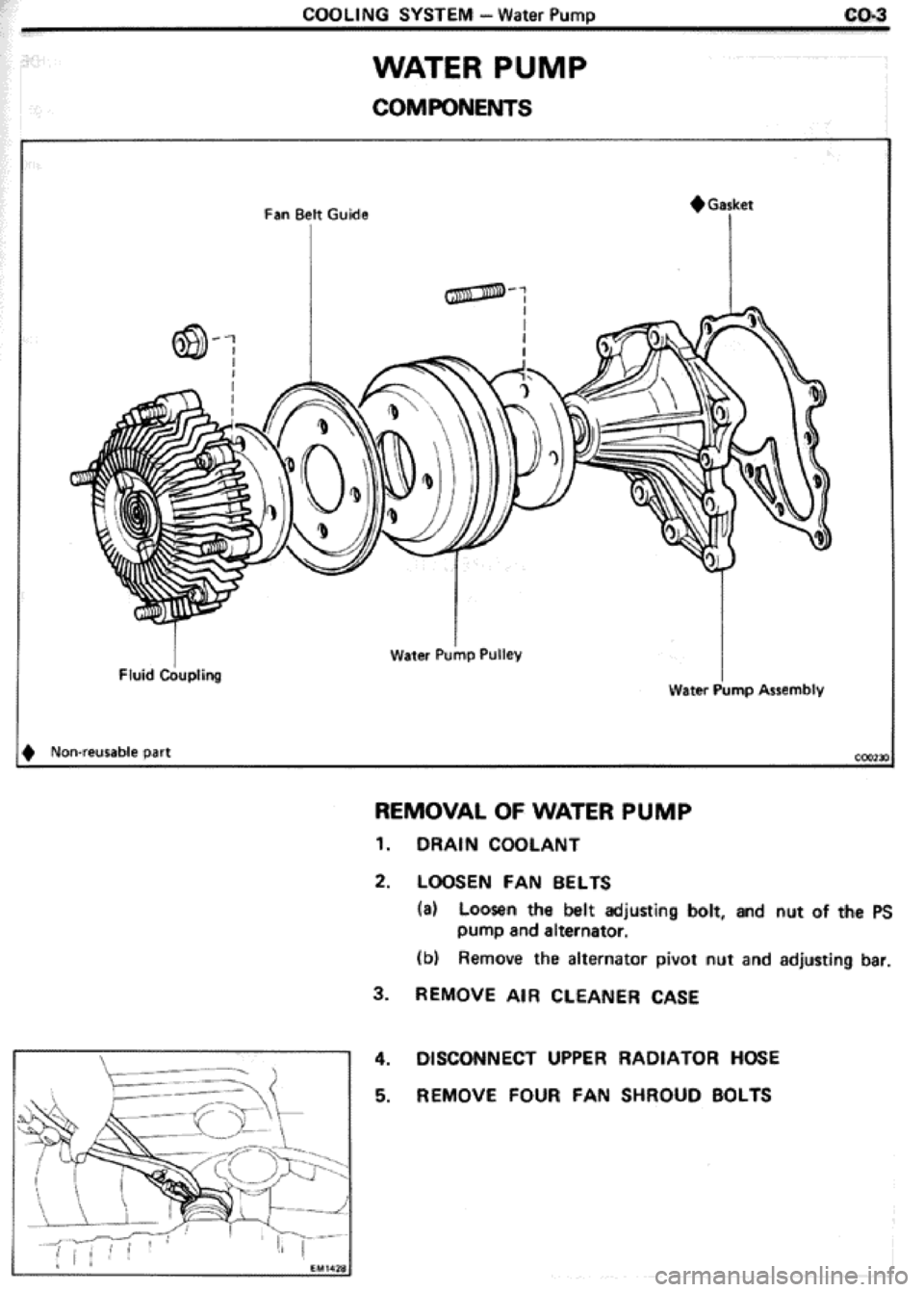TOYOTA CELICA 1986  Service Repair Manual 