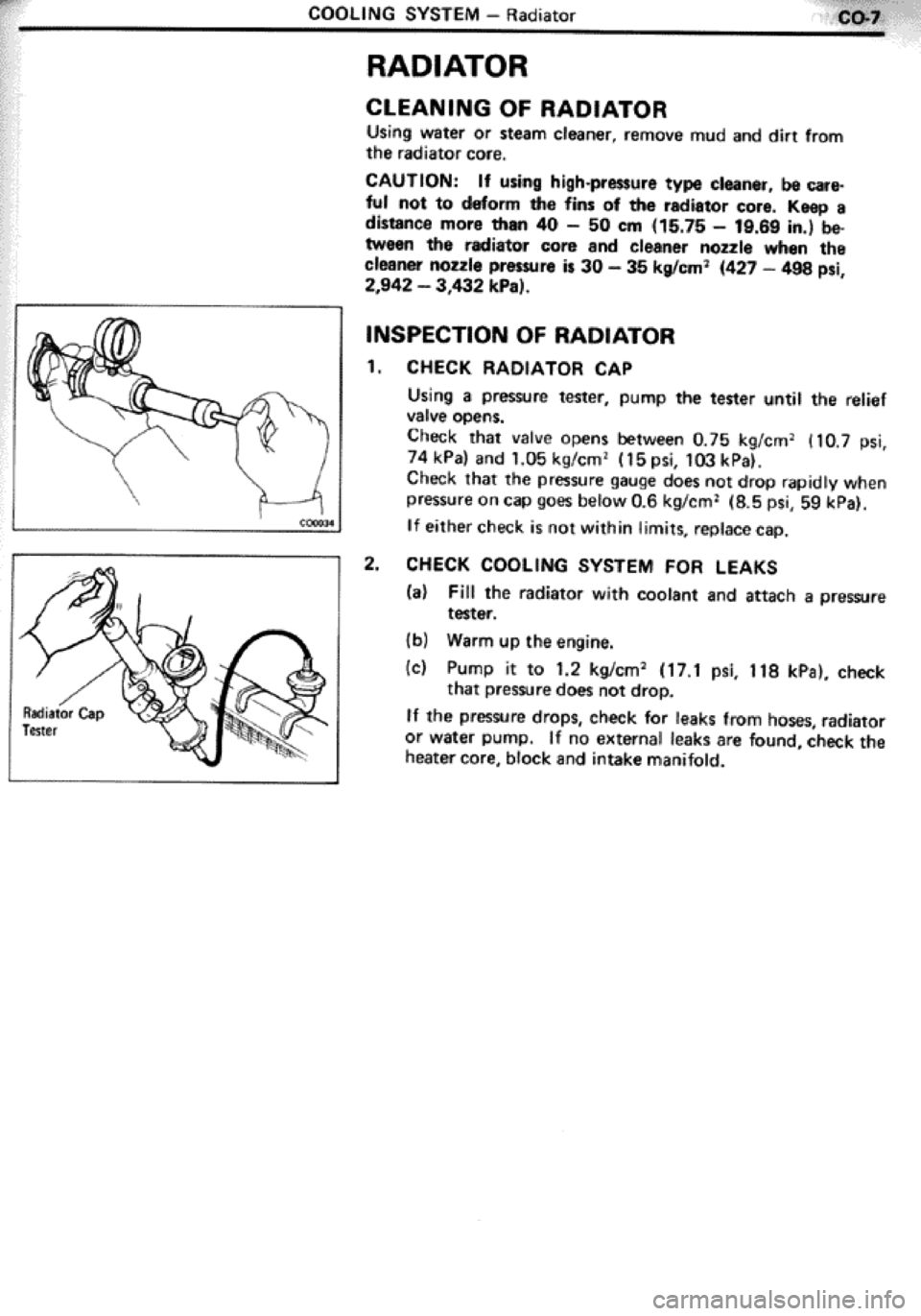 TOYOTA CELICA 1986  Service Repair Manual 