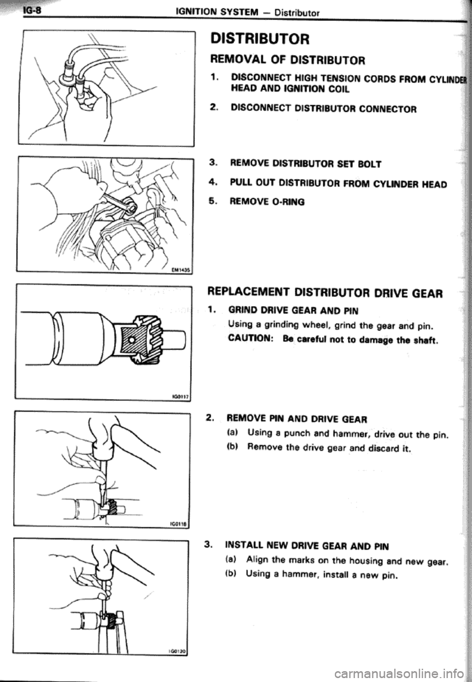 TOYOTA CELICA 1986  Service Repair Manual 