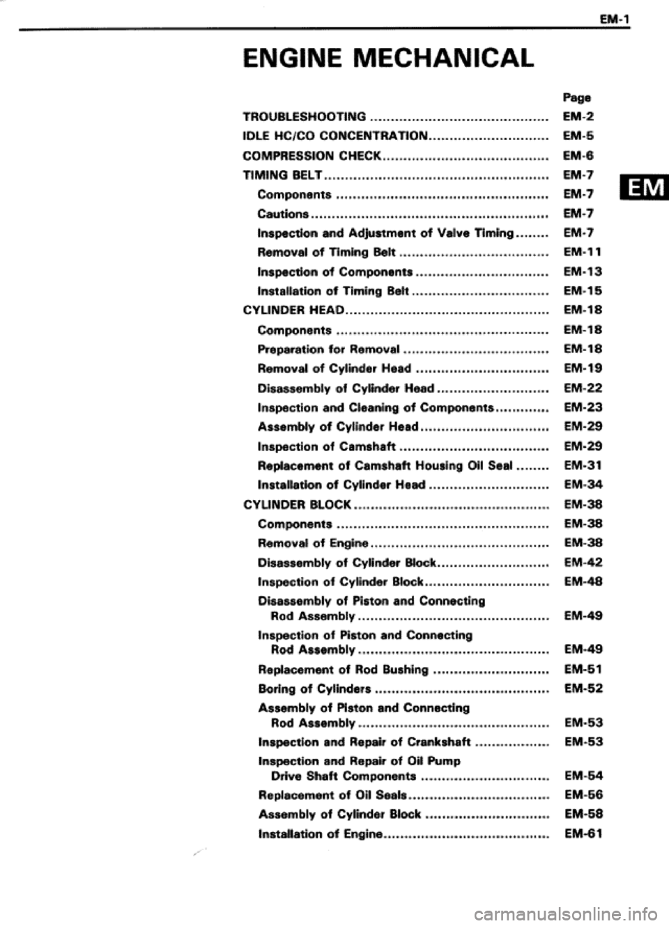 TOYOTA CELICA 1986  Service Repair Manual 