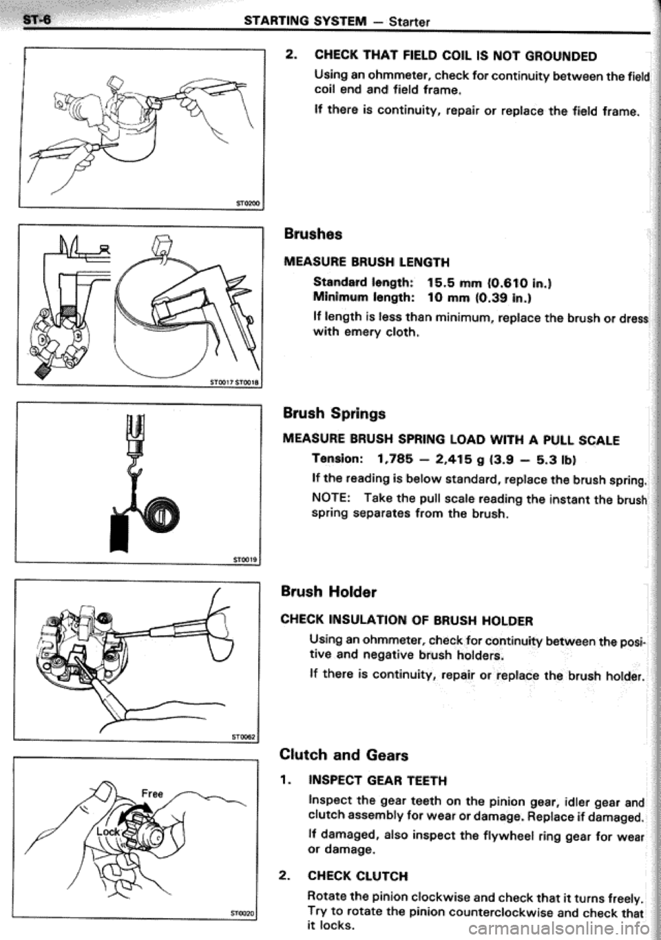 TOYOTA CELICA 1986  Service Repair Manual 