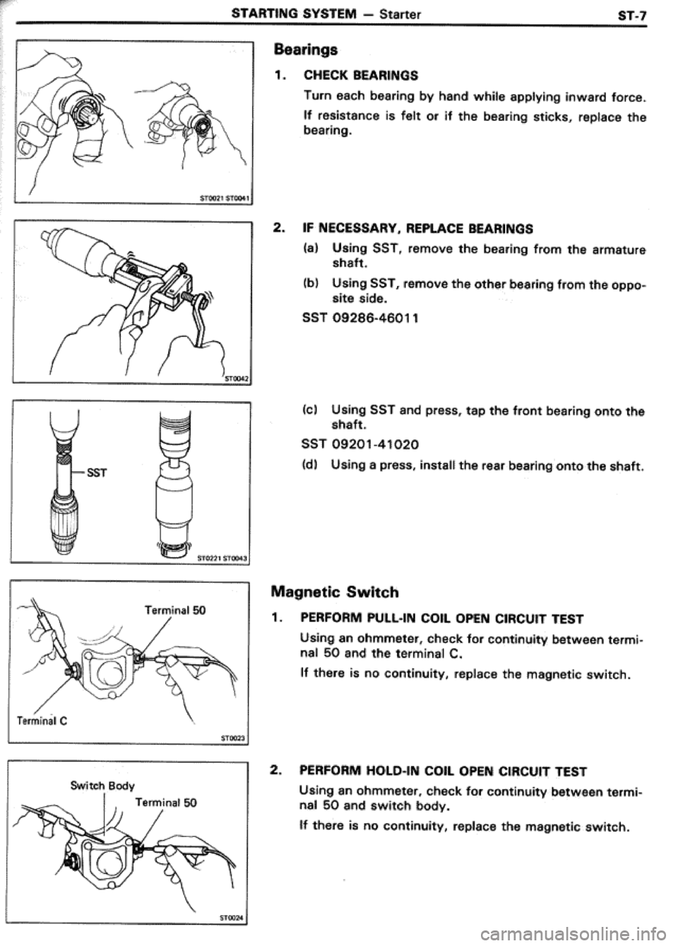 TOYOTA CELICA 1986  Service Repair Manual 