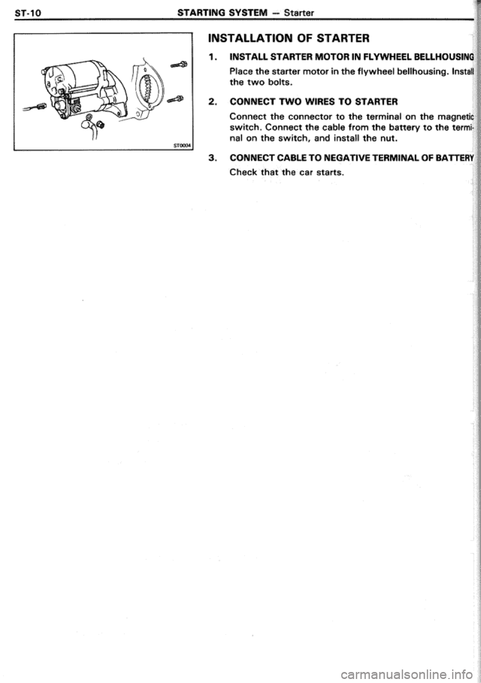 TOYOTA CELICA 1986  Service Repair Manual 