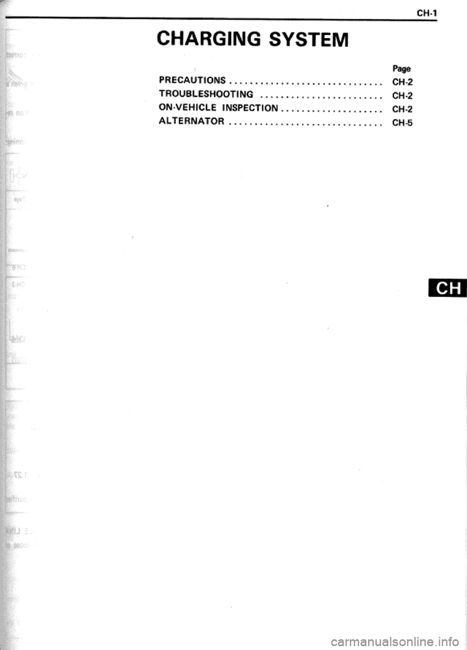 TOYOTA CELICA 1986  Service Repair Manual 