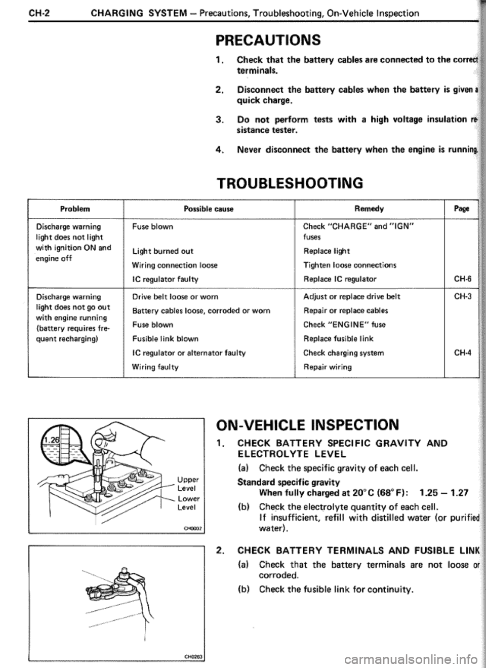 TOYOTA CELICA 1986  Service Repair Manual 