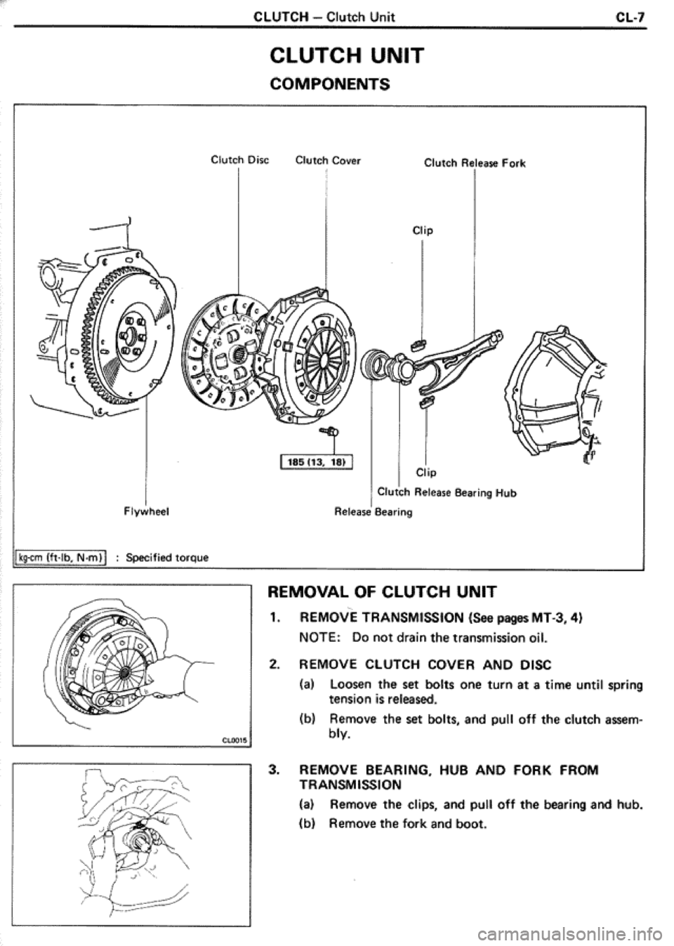 TOYOTA CELICA 1986  Service Repair Manual 