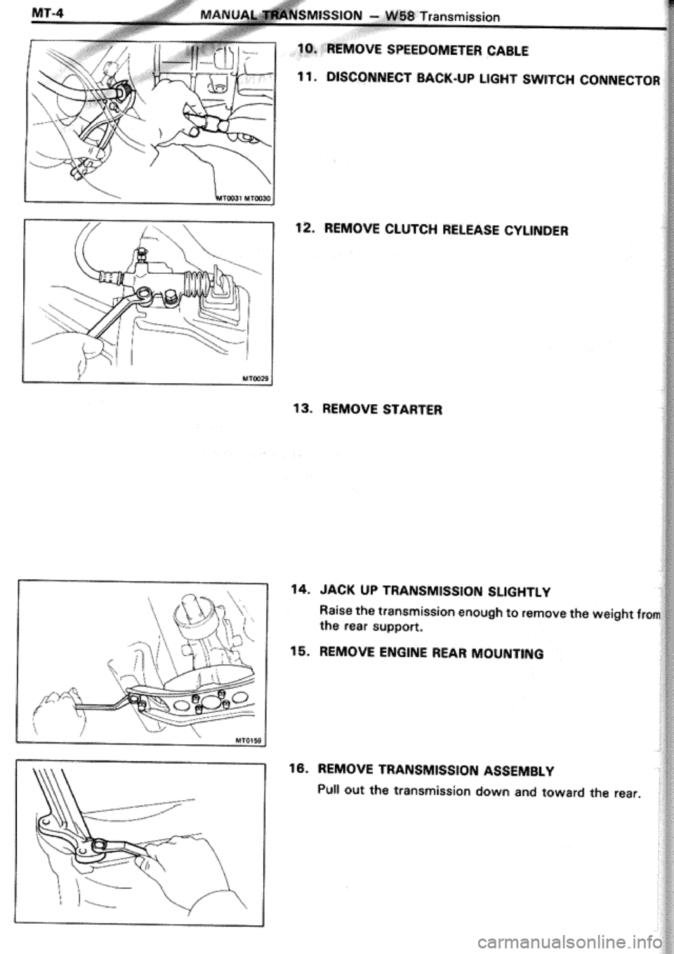 TOYOTA CELICA 1986  Service Repair Manual 