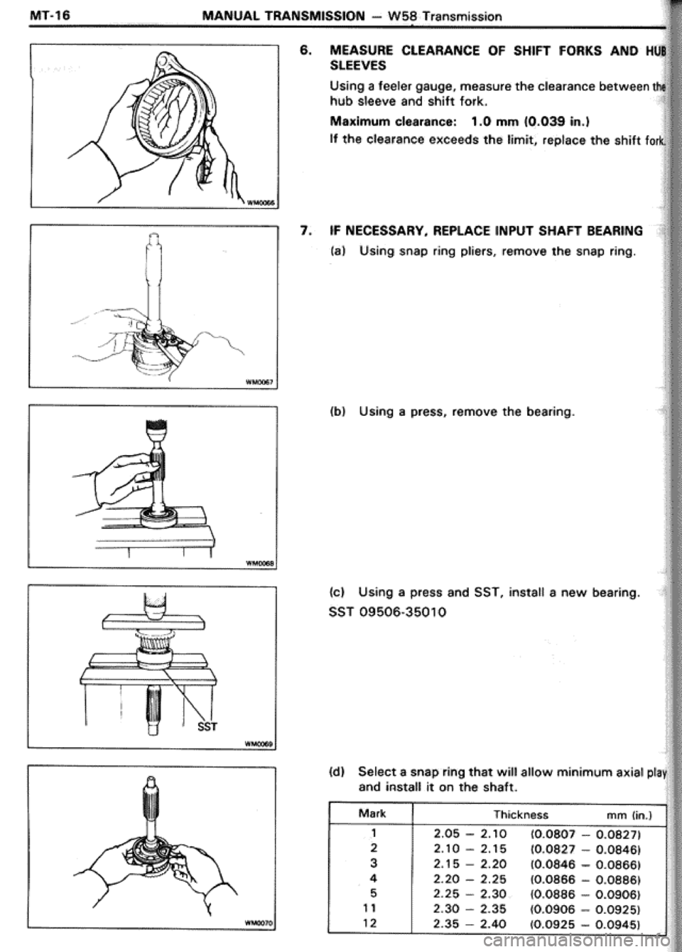 TOYOTA CELICA 1986  Service Repair Manual 