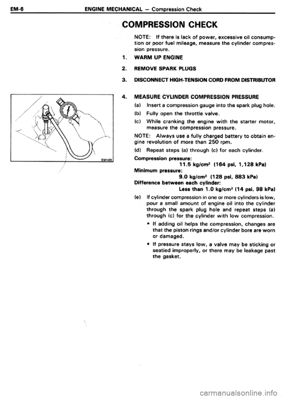 TOYOTA CELICA 1986  Service Repair Manual 