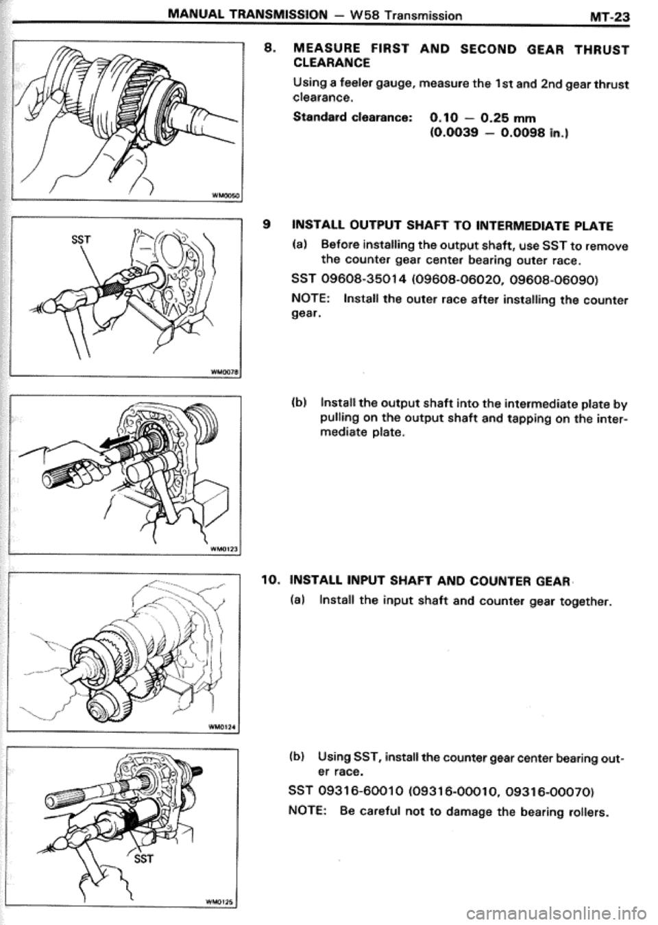 TOYOTA CELICA 1986  Service Repair Manual 