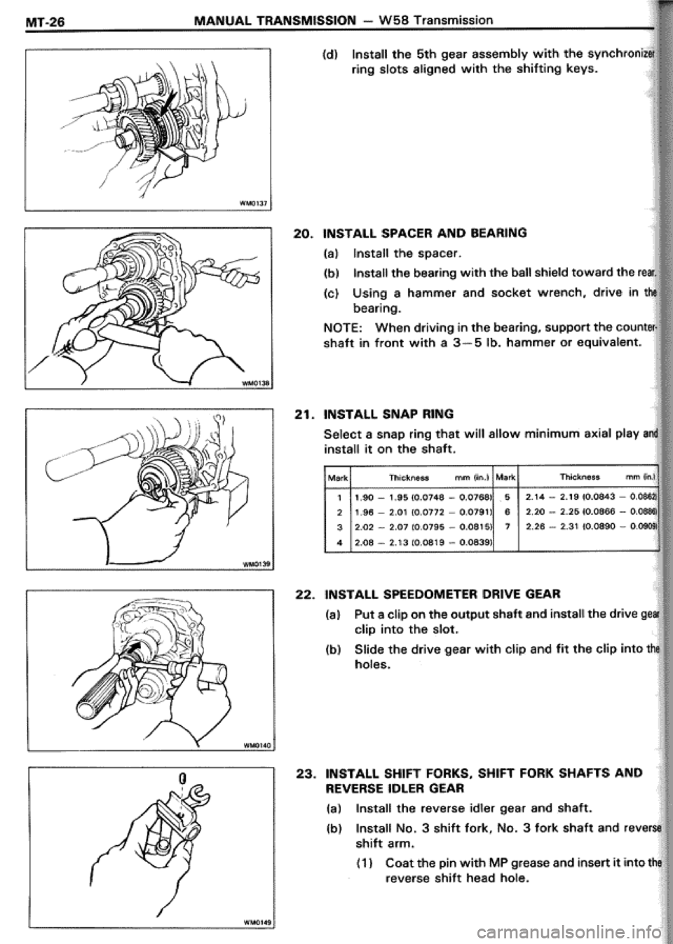 TOYOTA CELICA 1986  Service Repair Manual 