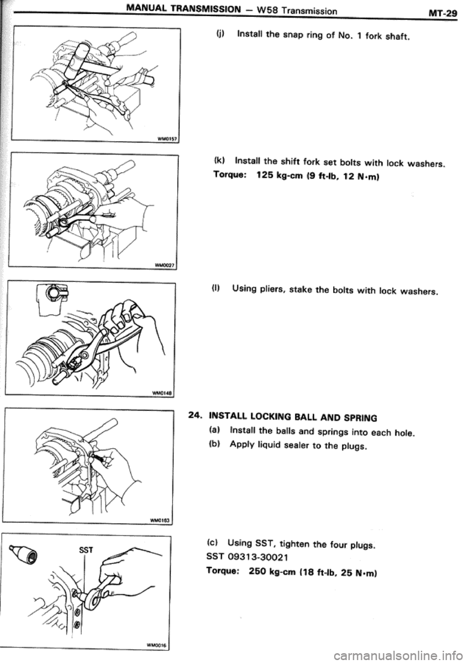 TOYOTA CELICA 1986  Service Repair Manual 