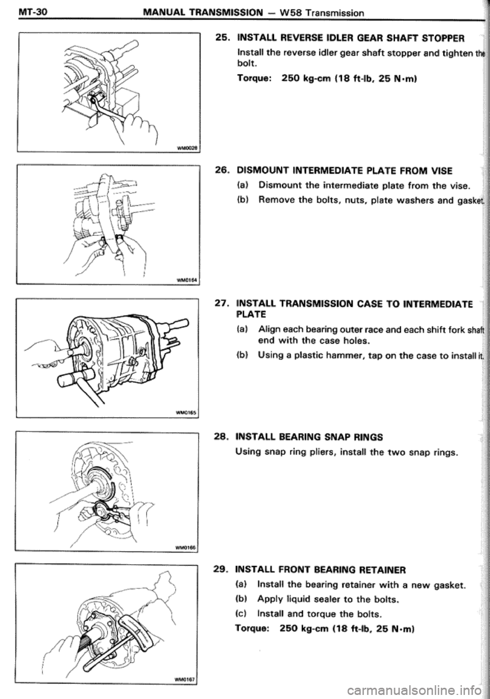 TOYOTA CELICA 1986  Service Repair Manual 
