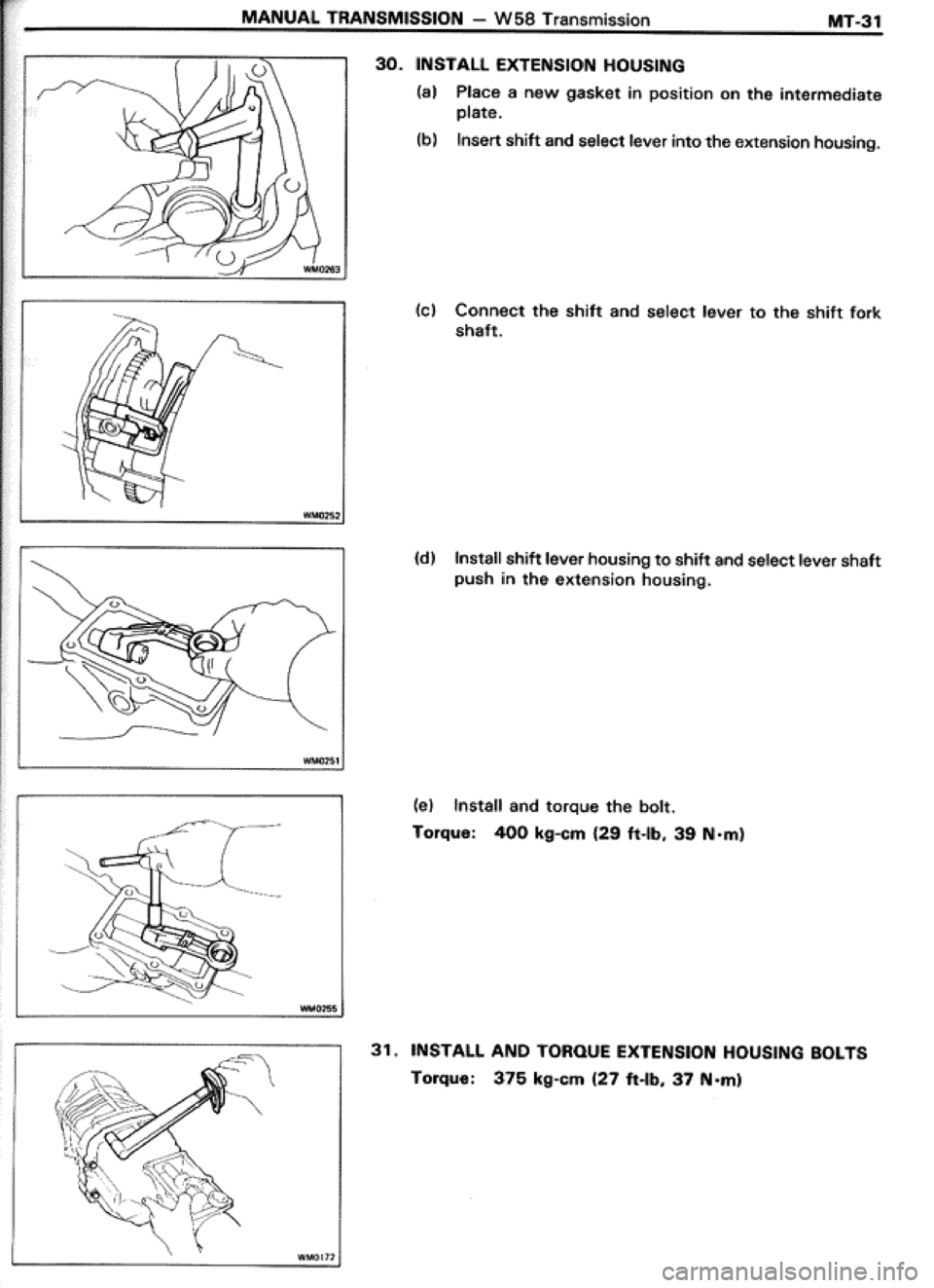 TOYOTA CELICA 1986  Service Repair Manual 