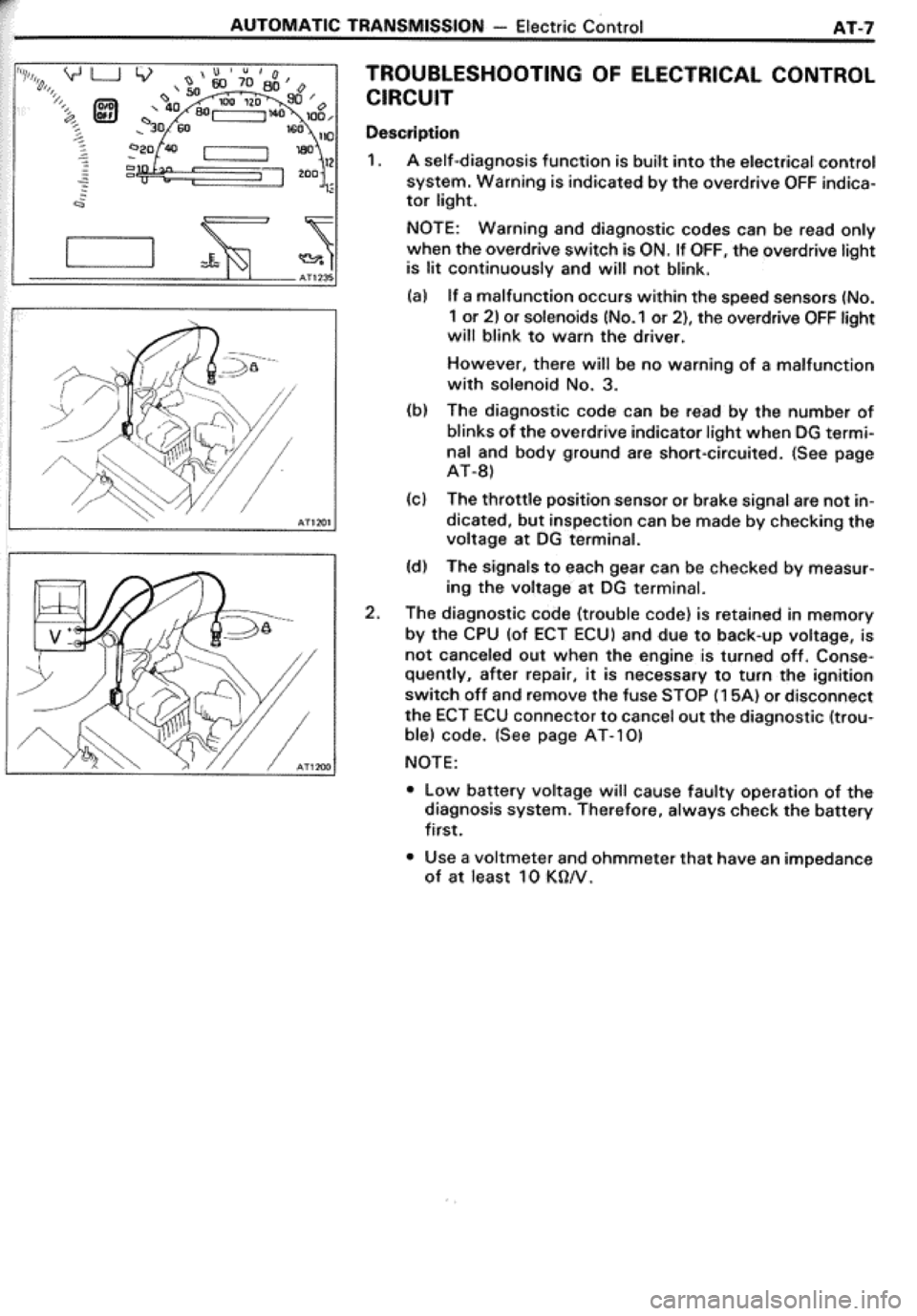 TOYOTA CELICA 1986  Service Repair Manual 