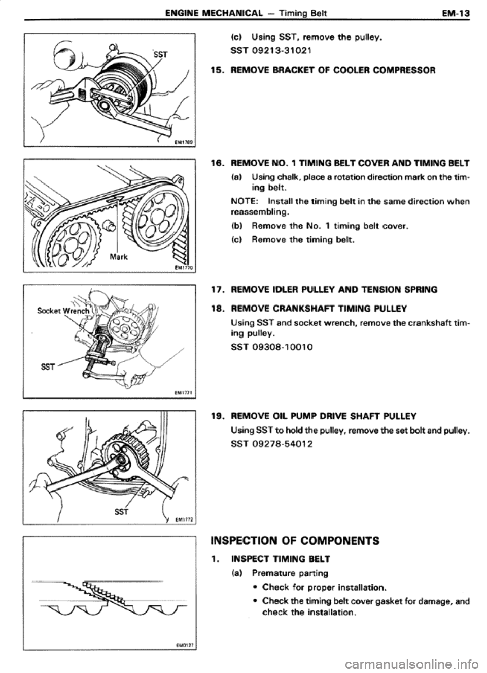 TOYOTA CELICA 1986  Service Repair Manual 