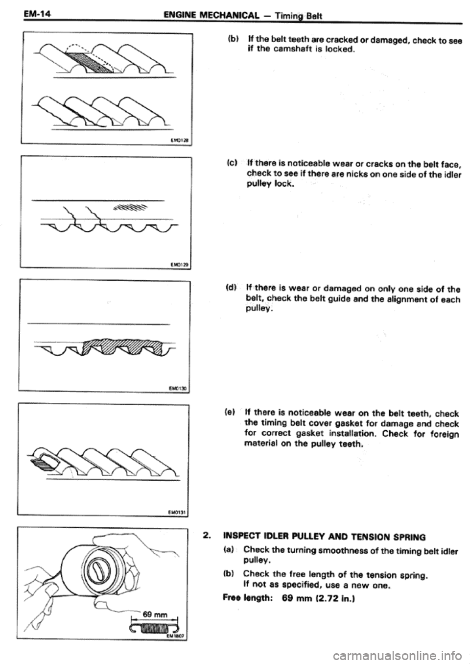 TOYOTA CELICA 1986  Service Repair Manual 