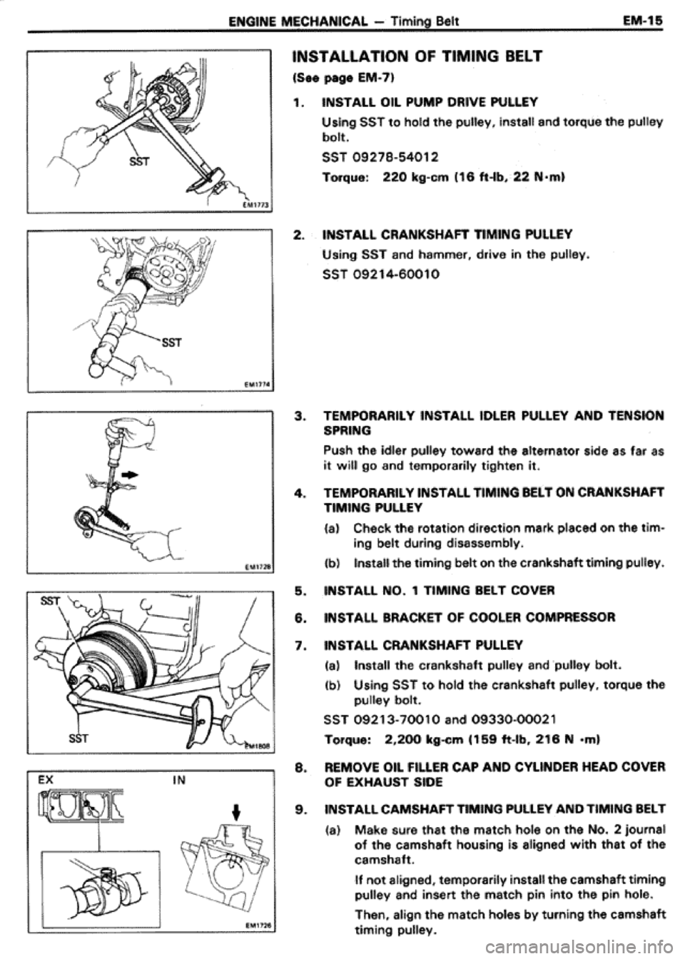 TOYOTA CELICA 1986  Service Repair Manual 