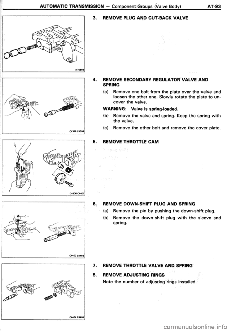 TOYOTA CELICA 1986  Service Repair Manual 
