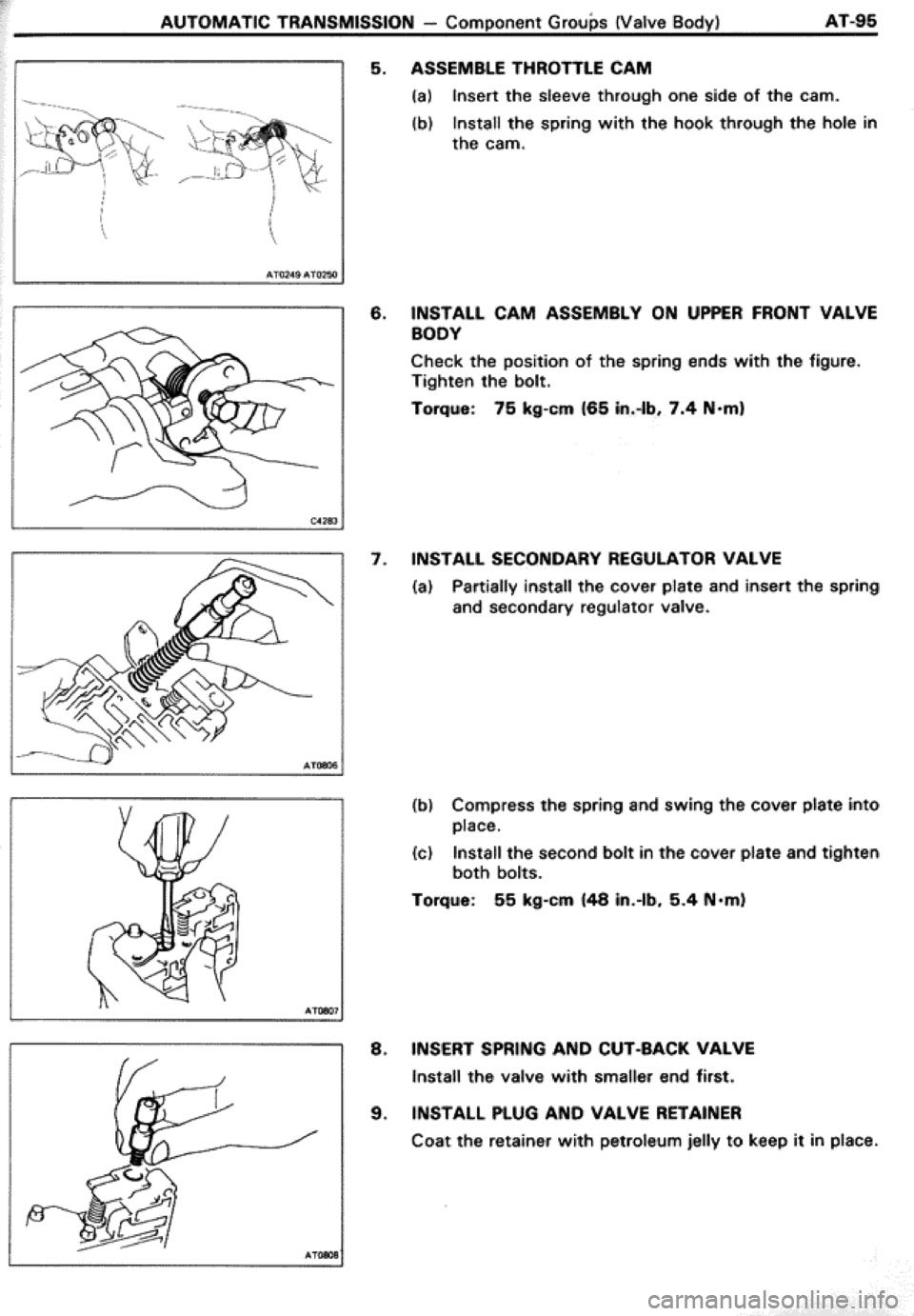 TOYOTA CELICA 1986  Service Repair Manual 