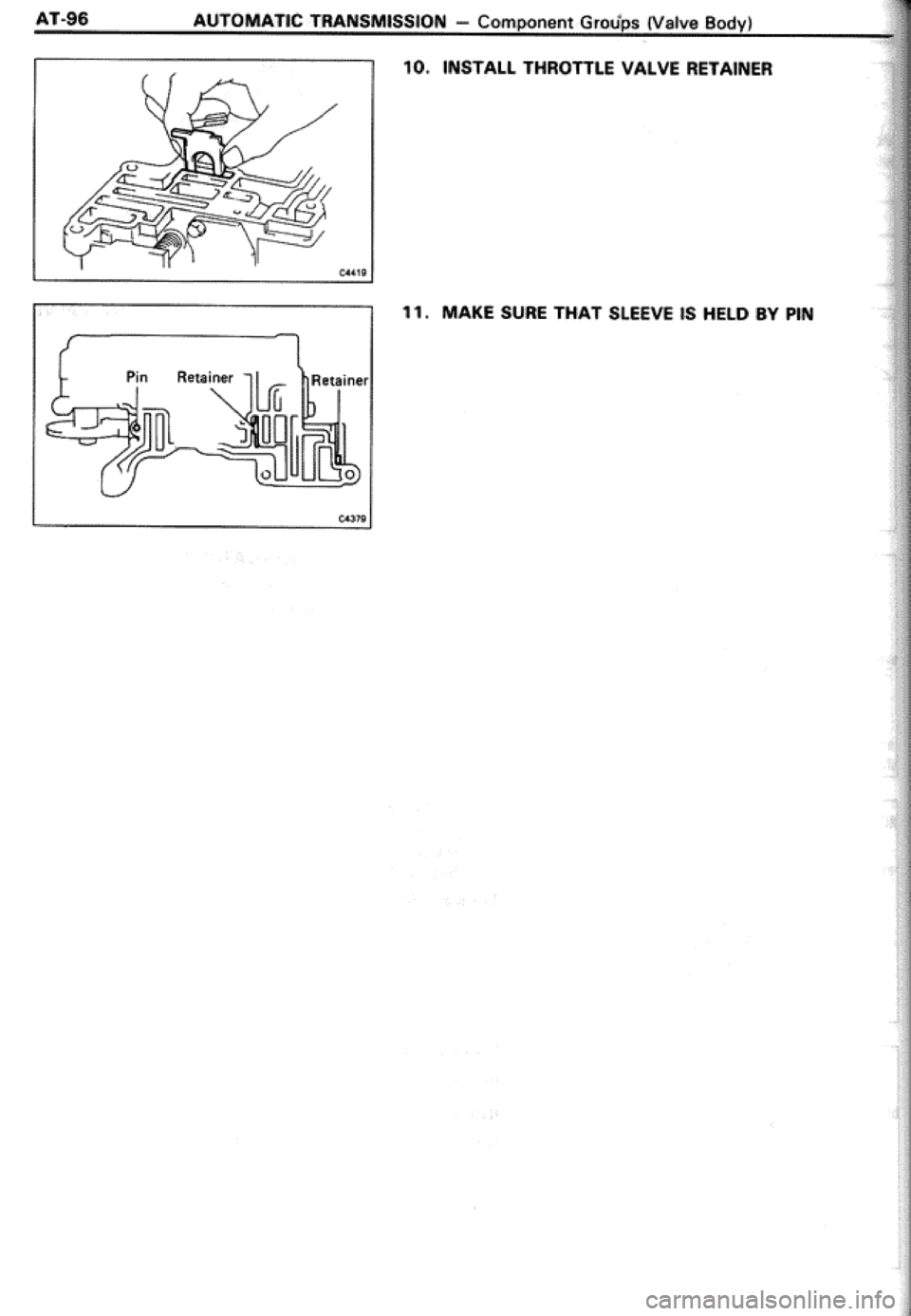 TOYOTA CELICA 1986  Service Repair Manual 