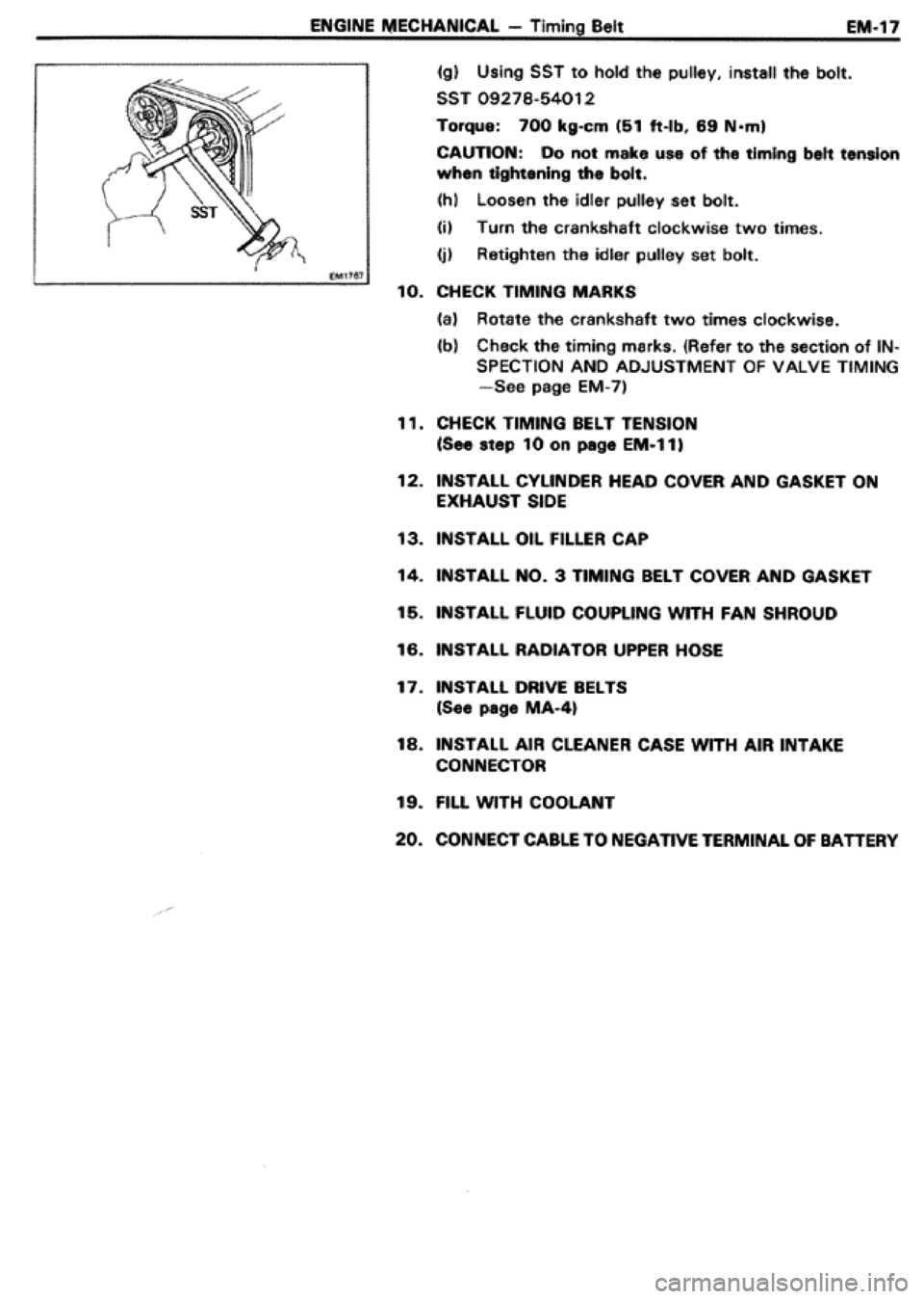 TOYOTA CELICA 1986  Service Repair Manual 