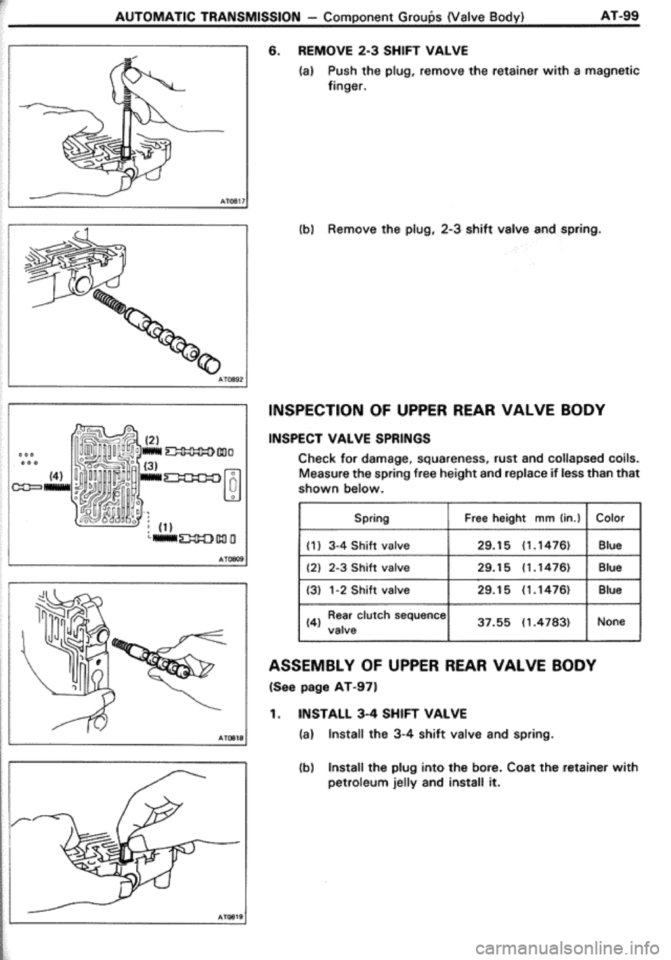 TOYOTA CELICA 1986  Service Repair Manual 