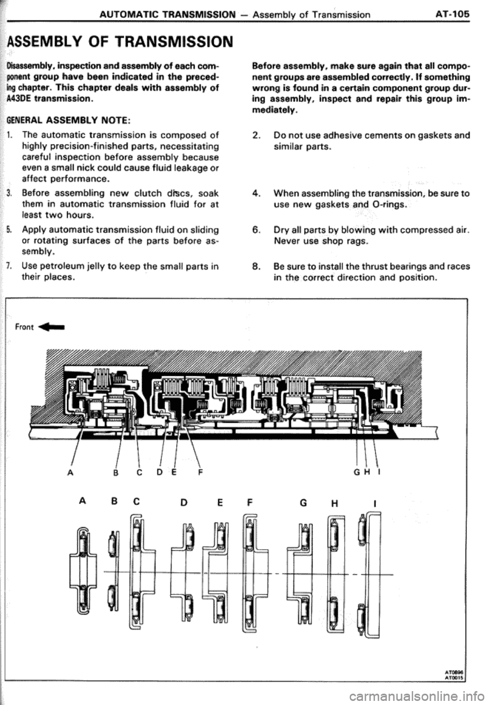 TOYOTA CELICA 1986  Service Repair Manual 