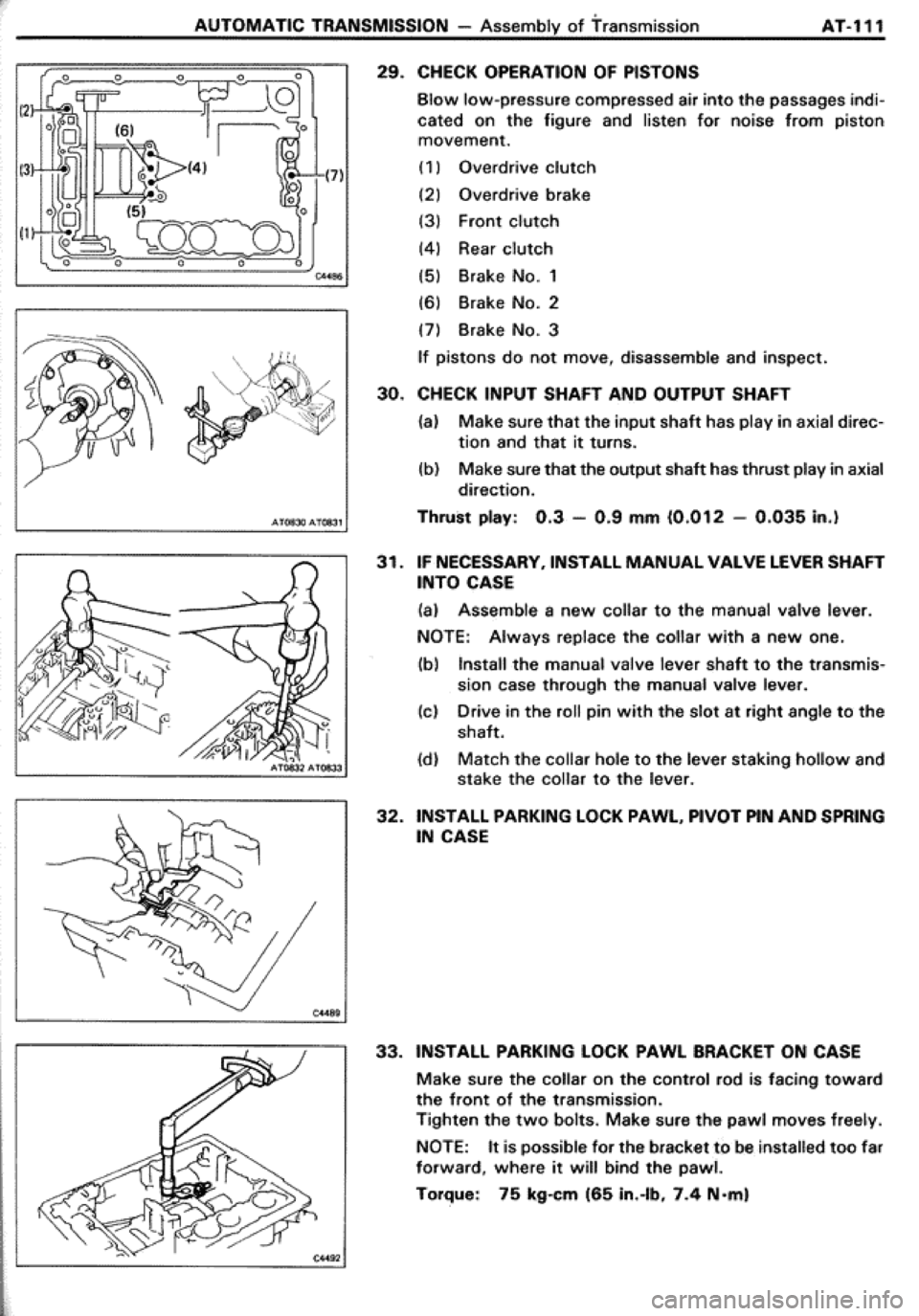 TOYOTA CELICA 1986  Service Repair Manual 