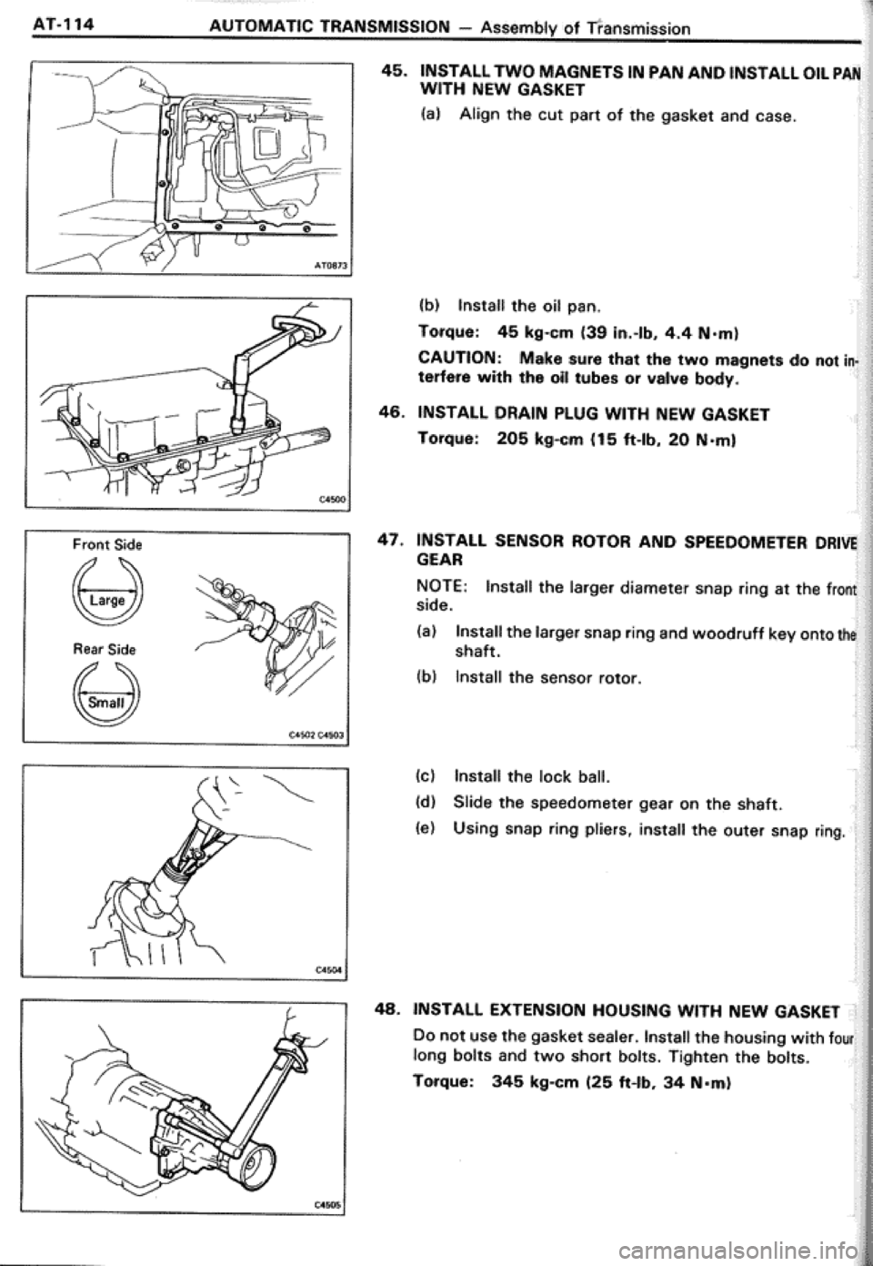 TOYOTA CELICA 1986  Service Repair Manual 