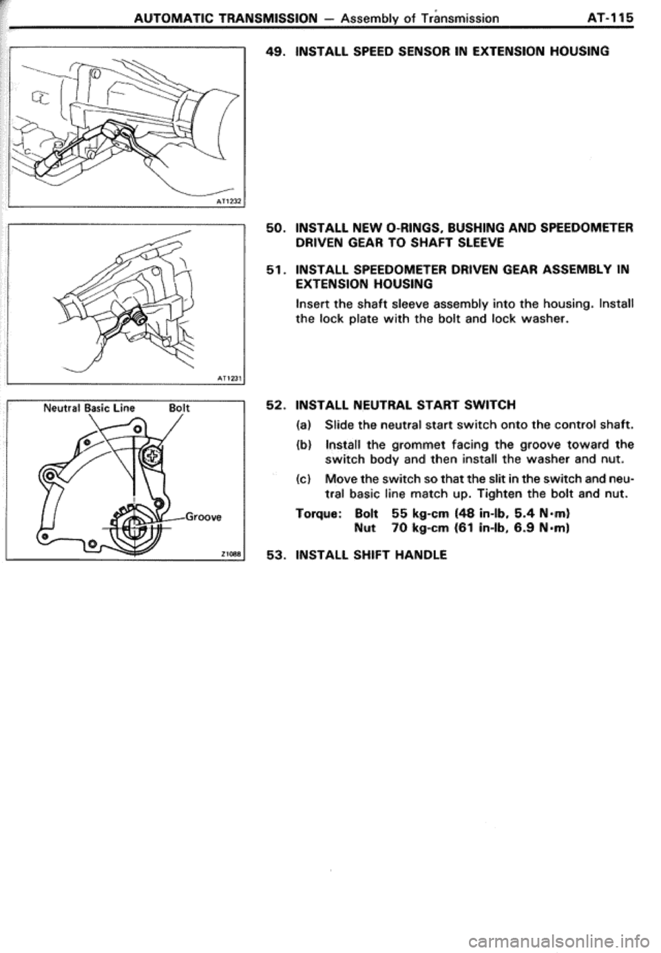 TOYOTA CELICA 1986  Service Repair Manual 