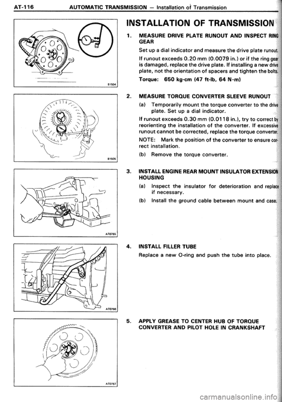 TOYOTA CELICA 1986  Service Repair Manual 