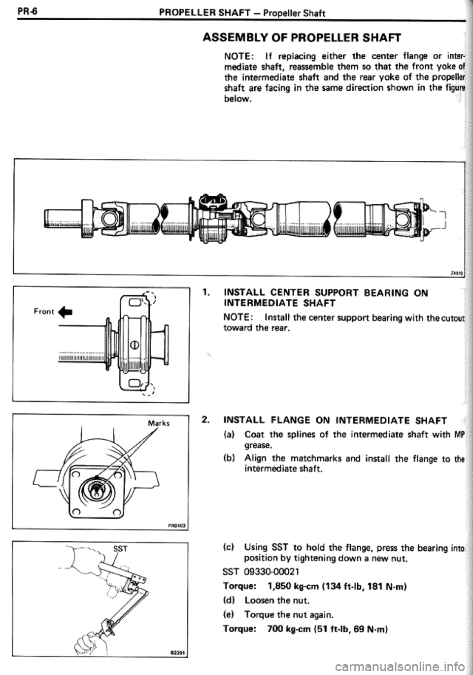 TOYOTA CELICA 1986  Service Repair Manual 