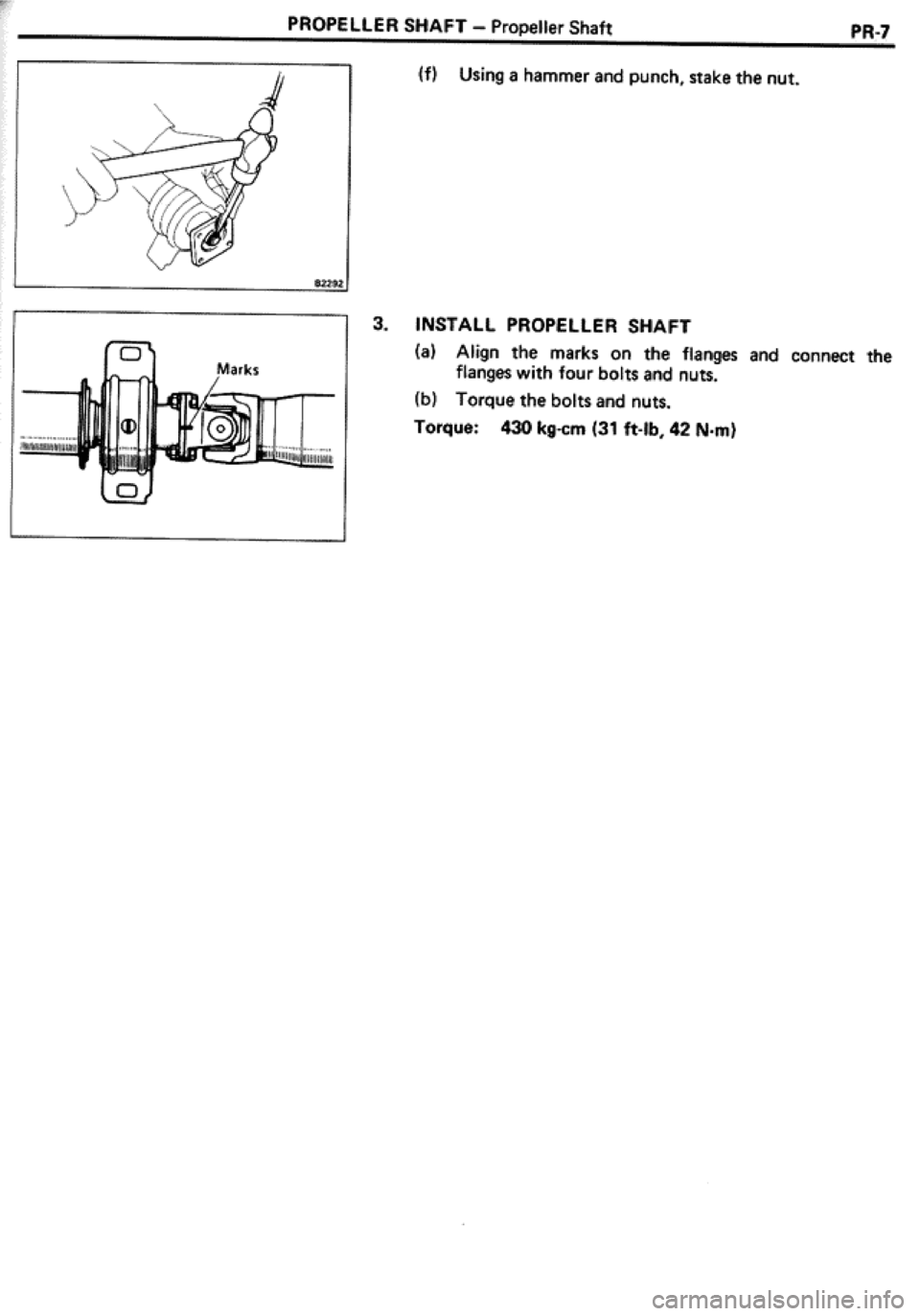 TOYOTA CELICA 1986  Service Repair Manual 