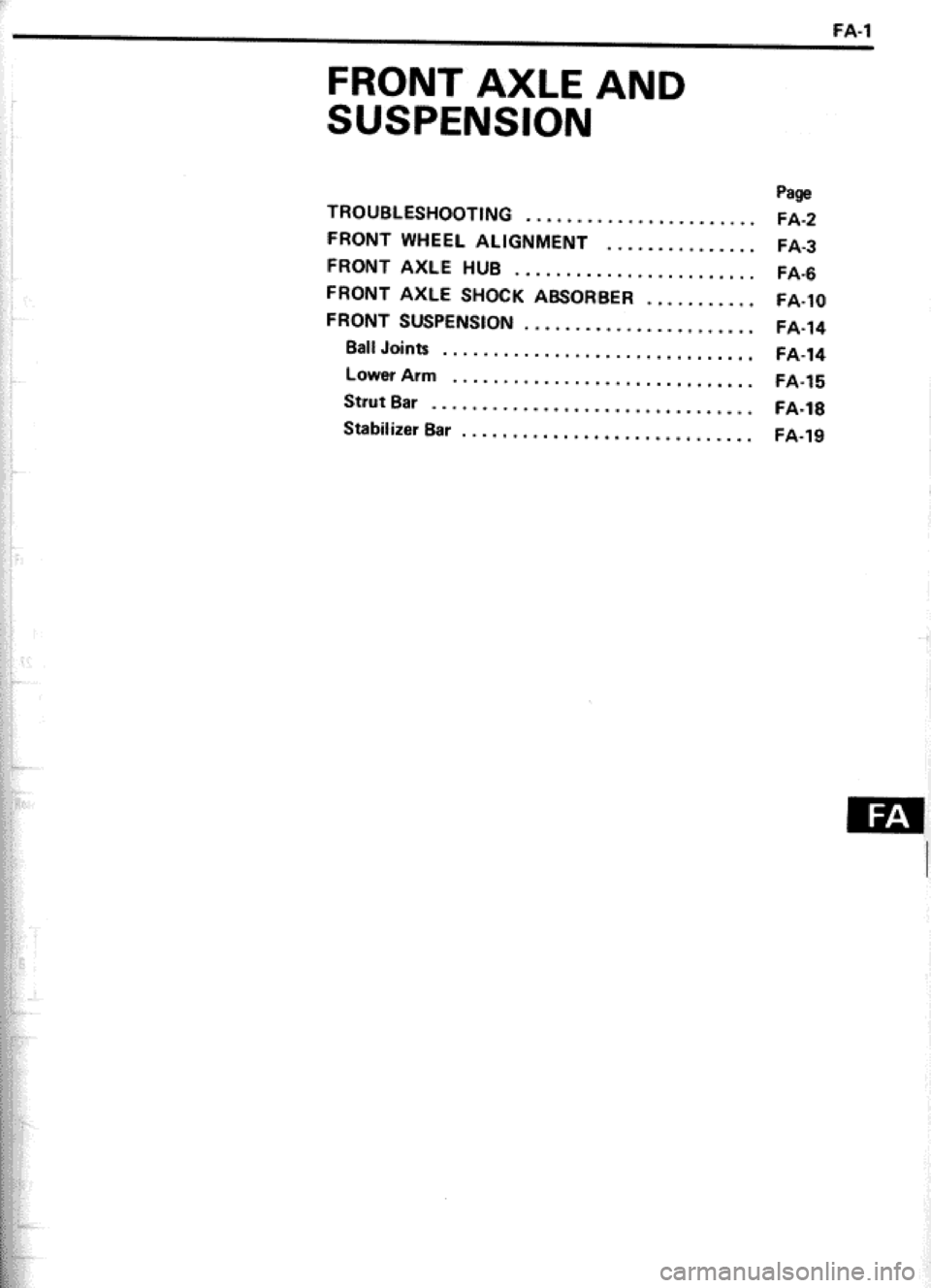 TOYOTA CELICA 1986  Service Repair Manual 
