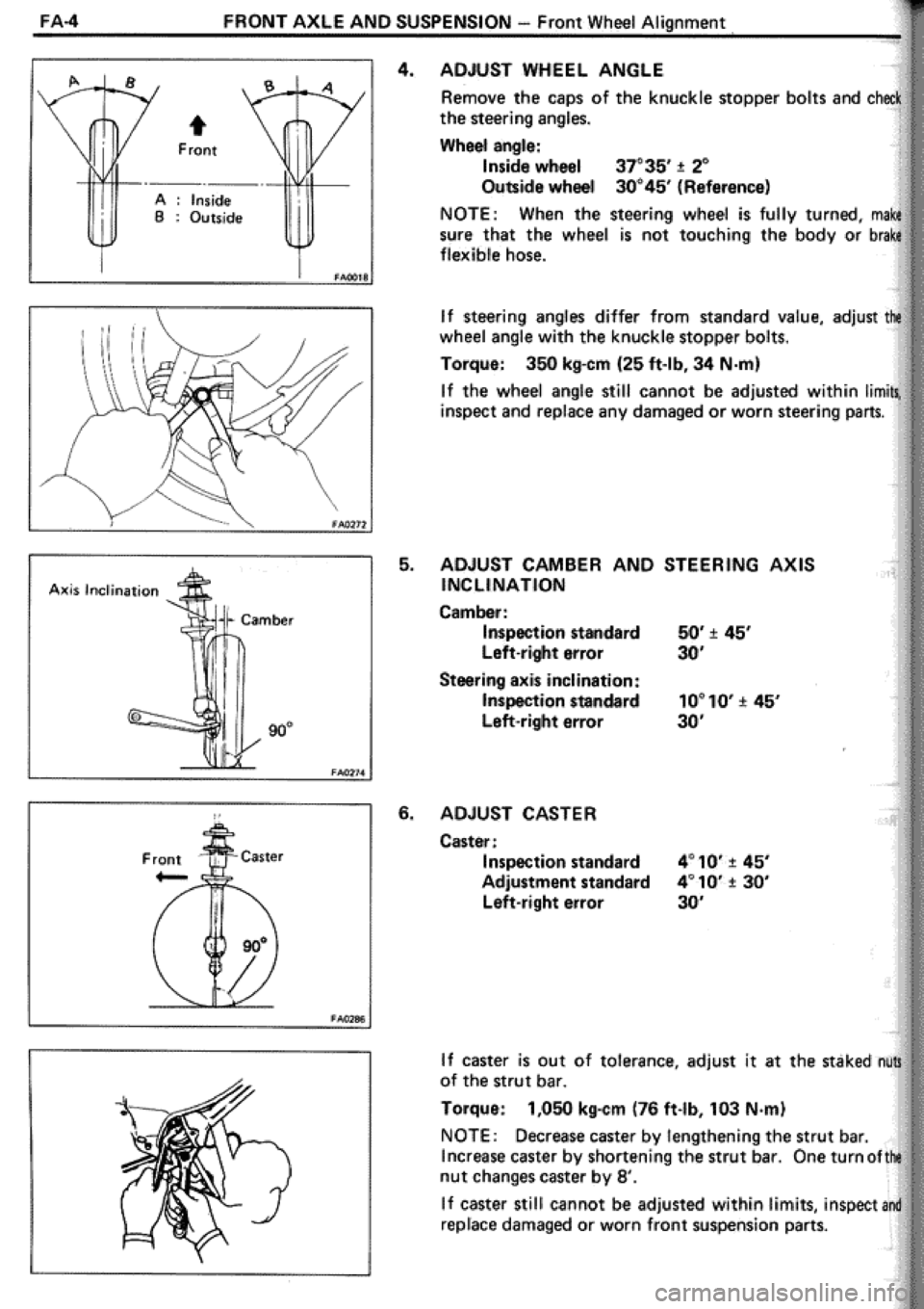 TOYOTA CELICA 1986  Service Repair Manual 