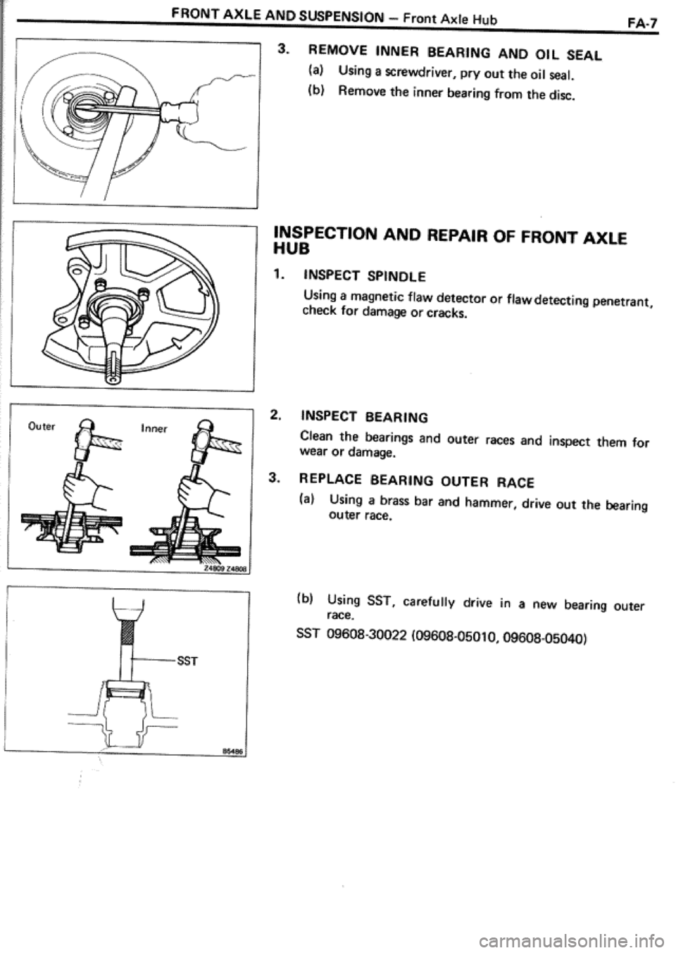 TOYOTA CELICA 1986  Service Repair Manual 